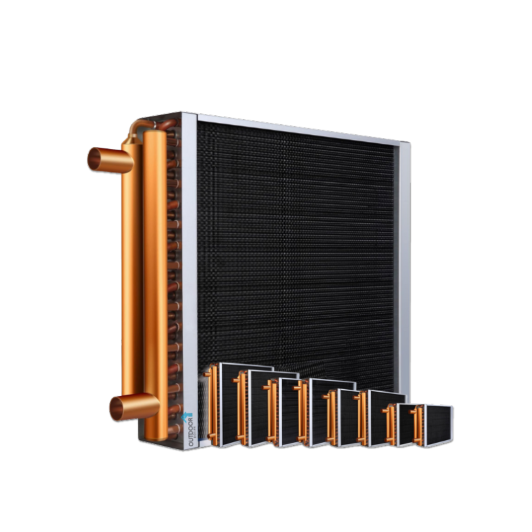 Outdoor Boiler Water to Air Heat Exchanger