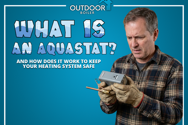 Technician inspecting a boiler component to demonstrate what is an aquastat and how does it work in heating systems