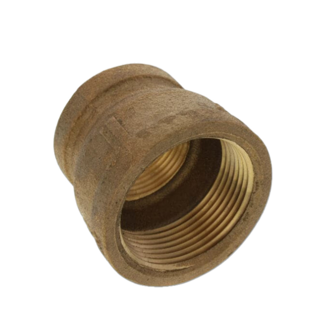 1-1/4" x 1" FIP Brass Coupling (Lead Free)