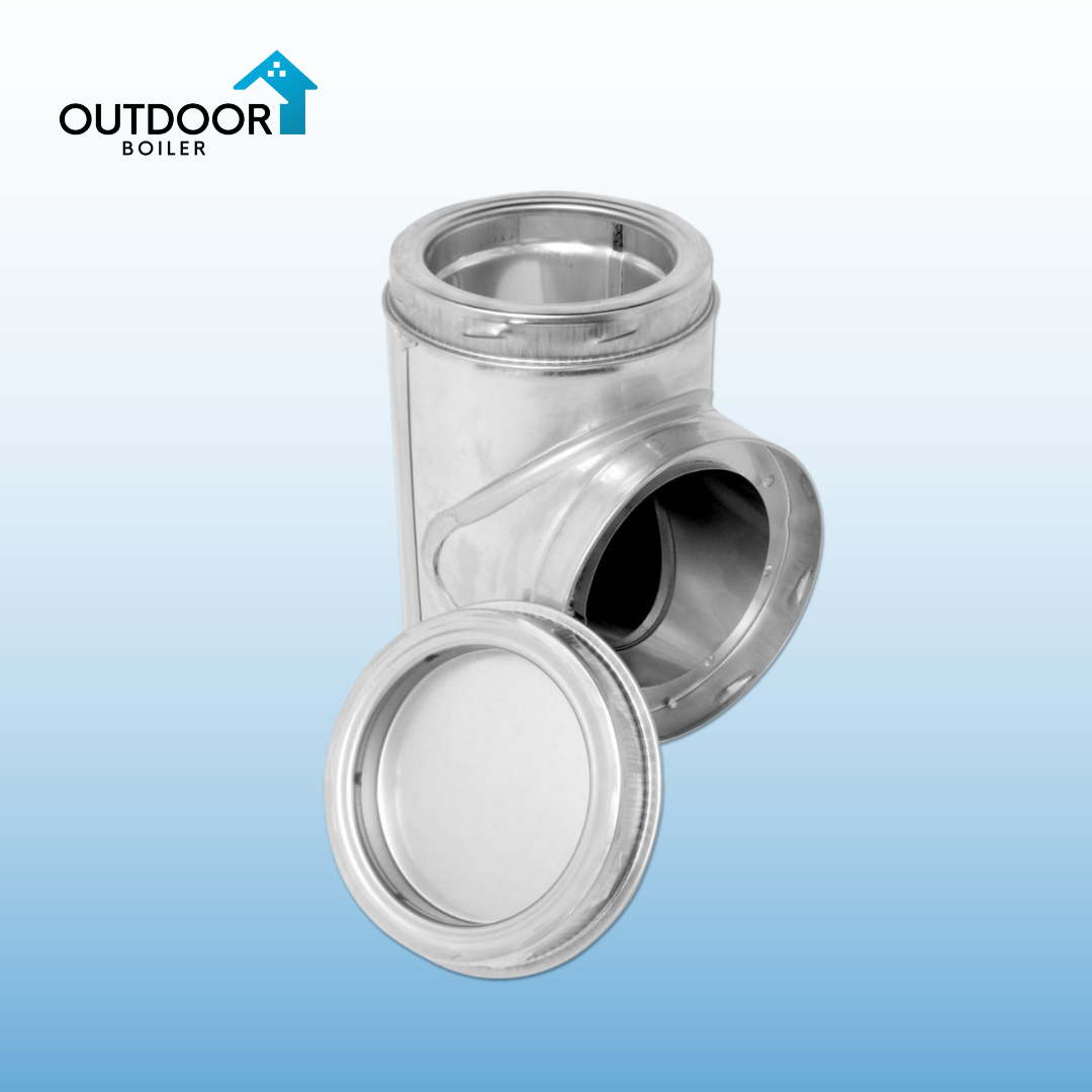 Insulated Chimney Tee with Plug 8"1
