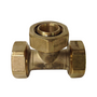 PAP 1” Comp Brass Tee